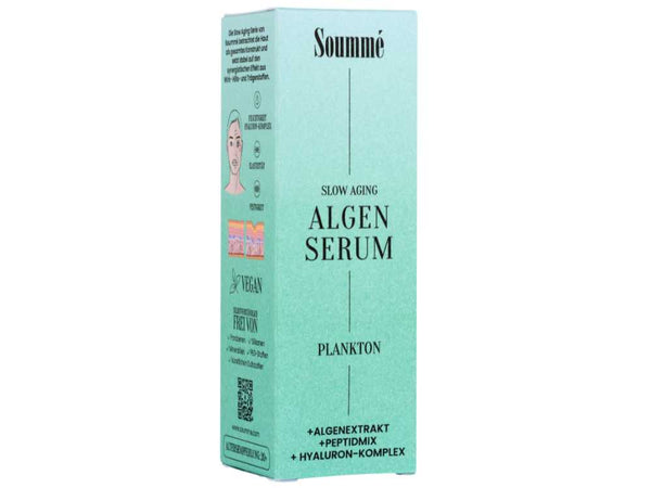 Algen Serum 50ml, Anti Aging mit Anti-Falten-Peptid, Grünalge, Planktonextrakt, Hyaluron-Komplex - Soummé GmbH